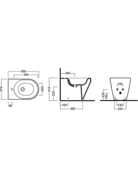 Hatria gridas bidē Daytime Evo
