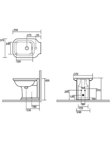 Kerasan gridas bidē Waldorf - 13