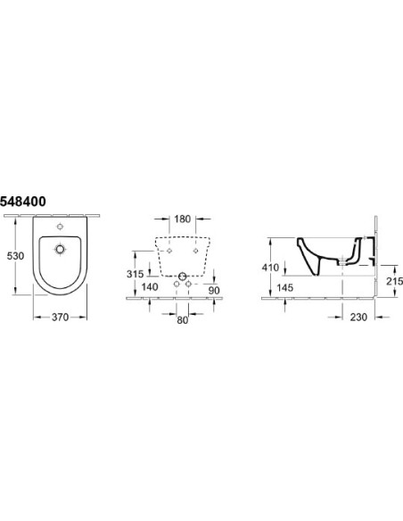 Villeroy & Boch piekaramais bidē Omnia Architectura 5484 0001 - 7 Villeroy & Boch piekaramais bidē Omnia Architectura 5484 0001 - 7