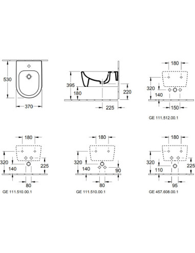 Villeroy & Boch piekaramais bidē Avento 54050001