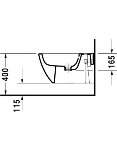 Duravit piekaramais bidē Happy D.2 2258150000