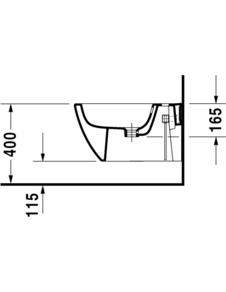 Duravit piekaramais bidē Happy D.2 2258150000