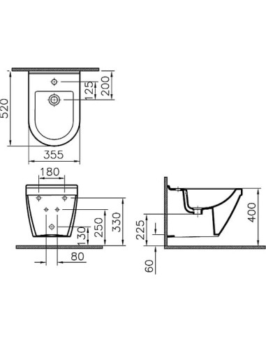 VitrA piekaramais bidē S50 5324B003 - 7