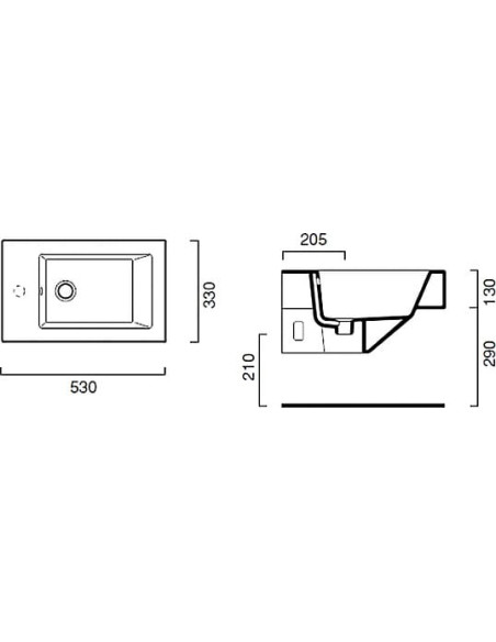 Catalano piekaramais bidē Verso 53