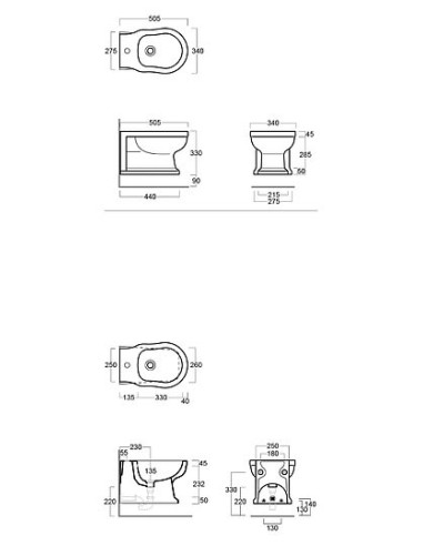 Simas piekaramais bidē Londra LO919