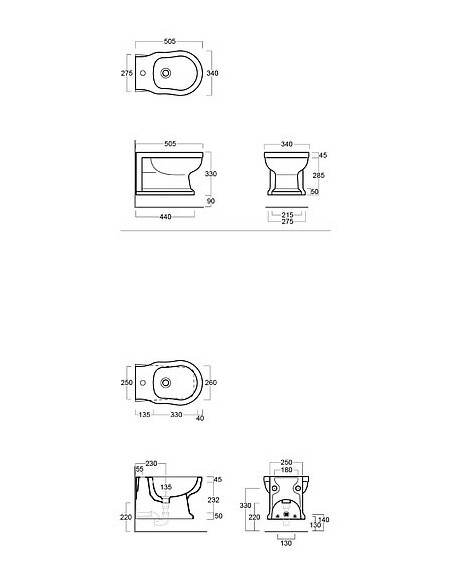 Simas piekaramais bidē Londra LO919