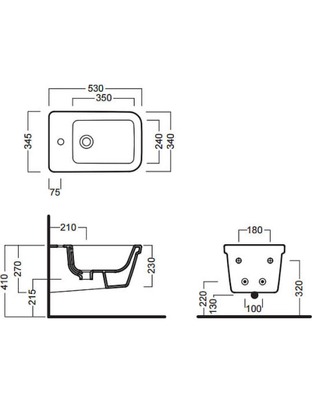 Hatria piekaramais bidē Erika Pro Q
