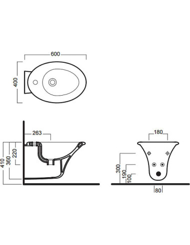 Hatria piekaramais bidē Sculture