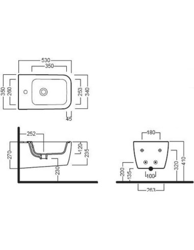 Hatria piekaramais bidē Fusion Q