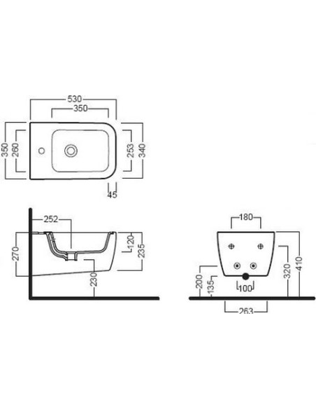 Hatria piekaramais bidē Fusion Q
