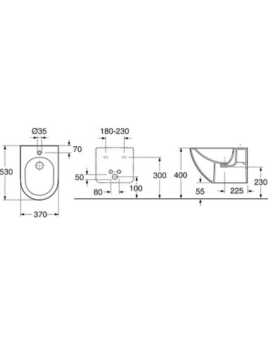 Gustavsberg piekaramais bidē ARTic 4130