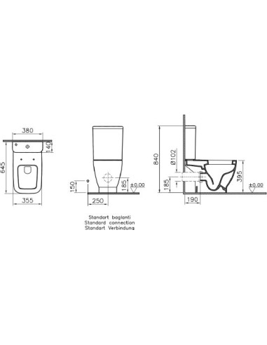 VitrA tualetes pods Shift 9843B003-7200 - 4