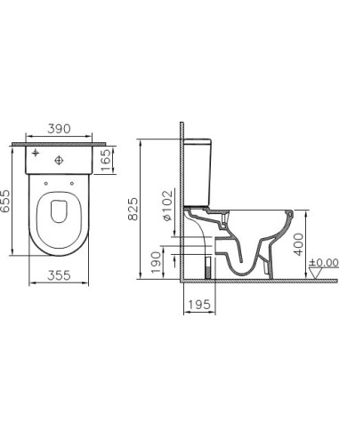 VitrA tualetes pods S50 9797B003-7204 - 4