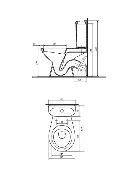 Kolo tualetes pods Idol 1903300U