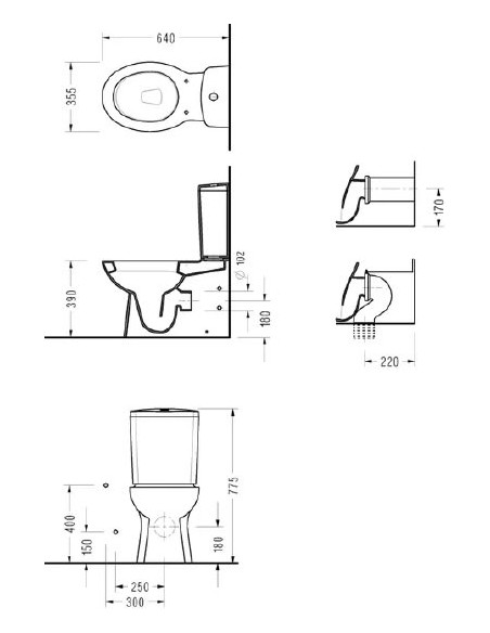 Serel tualetes pods Etna EN02