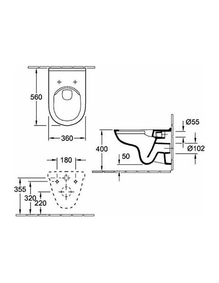 Villeroy & Boch pie sienas piekaramais pods O'Novo 5660HRR1