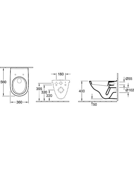 Villeroy & Boch pie sienas piekaramais pods O'Novo 5660 H1R1