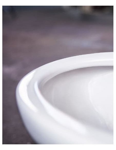 Estetic 8330 sienas WC ar SoftClose vāku, CeramicPlus, Hygienic Flush, balts
