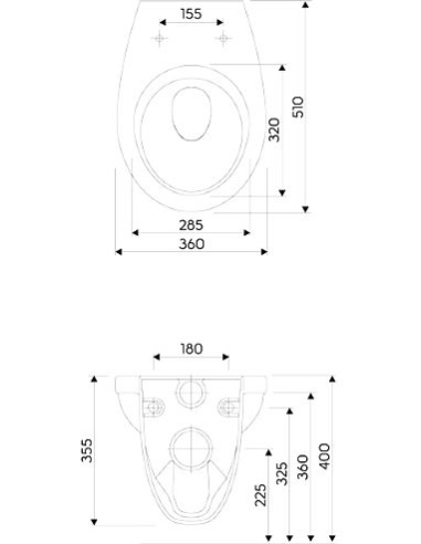 Kolo pie sienas piekaramais pods Idol M1310000U