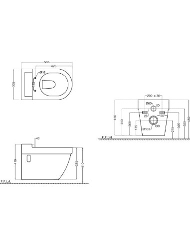 Jaquar pie sienas piekaramais pods Opal...