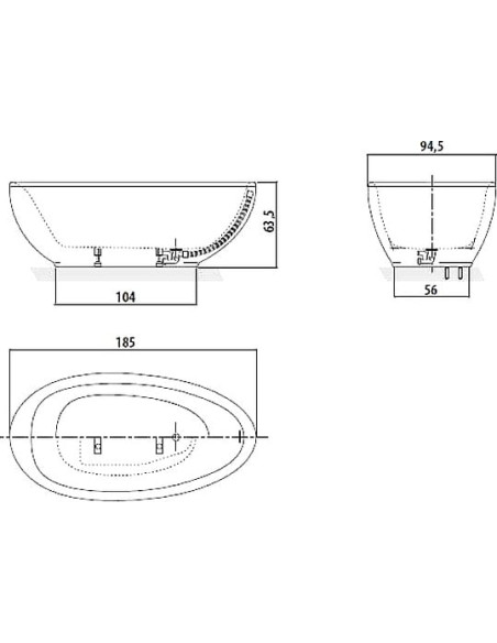 Jacuzzi akrila vanna Desire 9443-814A