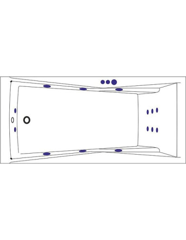 Excellent akrila vanna Palace Smart 180x80