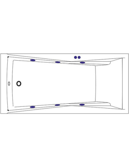 Excellent akrila vanna Palace Soft 180x80