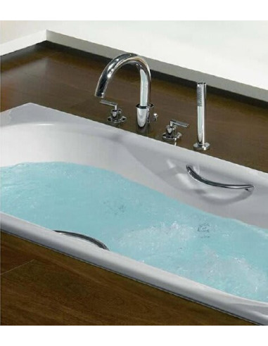 Roca čuguna vanna Malibu 160x75cm, ar rokturiem - 10