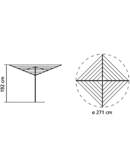 Brabantia veļas žāvētājs Topspinner 310768 - 11 Brabantia veļas žāvētājs Topspinner 310768 - 11