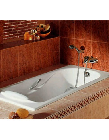 Roca čuguna vanna Malibu 160x75cm, ar rokturiem - 23