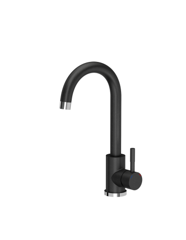 Kate steel kitchen faucet black dotted - 1