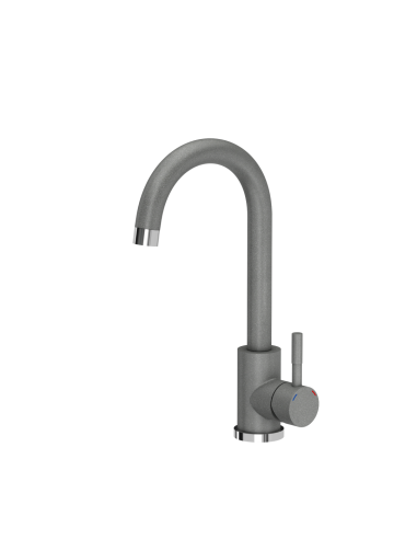 Kate steel kitchen faucet silver stone - 1