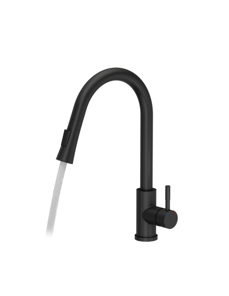 JULIA SteelQ Pull Out + Stream Change kitchen faucet pure carbon - 3 JULIA SteelQ Pull Out + Stream Change kitchen faucet pure carbon - 3