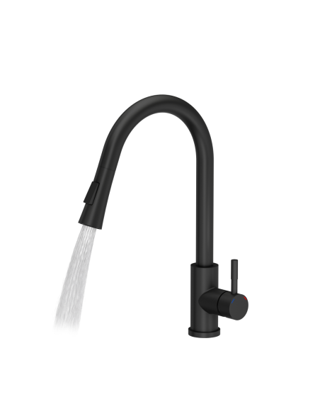 JULIA SteelQ Pull Out + Stream Change kitchen faucet pure carbon - 4 JULIA SteelQ Pull Out + Stream Change kitchen faucet pure carbon - 4