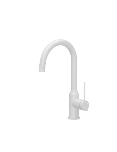 INGRID Q LINE SteelQ kitchen faucet / snow white mat - 1