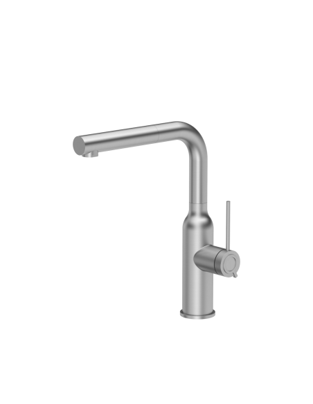 QUADRON ANGELINA Q LINE SteelQ kitchen faucet with pull-out spout / steel - 1