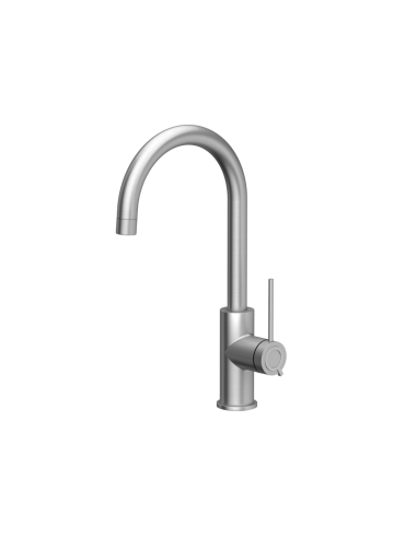 JODIE Q LINE SLIM SteelQ kitchen faucet / steel - 1