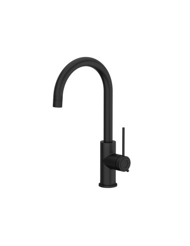 JODIE Q LINE SLIM SteelQ kitchen faucet / pure carbon - 1