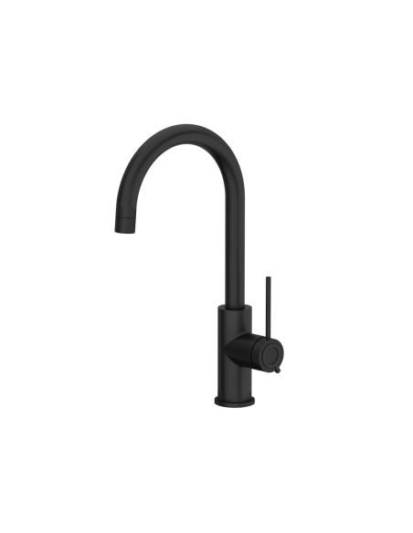 JODIE Q LINE SLIM SteelQ kitchen faucet / pure carbon - 1