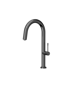 QUADRON HALEY T LINE SteelQ kitchen faucet - graphite metal - 1