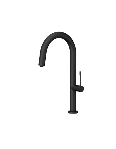 HALEY T LINE SteelQ kitchen faucet / pure carbon - 1