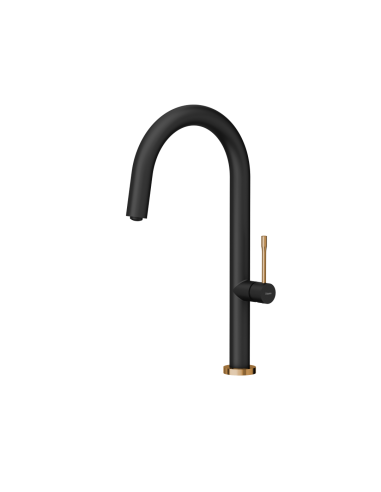 HALEY T LINE SteelQ kitchen faucet / pure carbon / copper nano PVD - 1