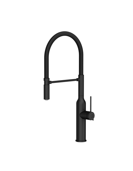 MARILYN Q LINE SteelQ kitchen faucet with a movable spring spout / pure carbon - 1 MARILYN Q LINE SteelQ kitchen faucet with a movable spring spout / pure carbon - 1