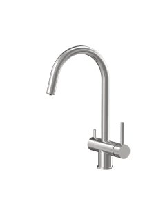 QUADRON CAREN three-way steel kitchen faucet - 1