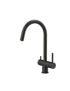 QUADRON CAREN three-way kitchen faucet pure carbon - 1