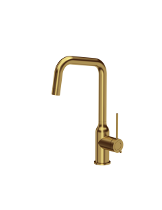 NATALIE Q LINE SteelQ kitchen faucet / gold nano PVD - 1