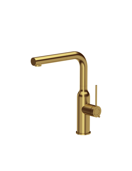 QUADRON ANGELINA Q LINE SteelQ kitchen faucet with pull-out spout / gold nano PVD - 1
