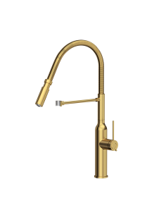 MARILYN Steel kitchen faucet with a movable spring spout / copper nano PVD - 1 2