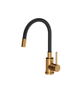 Maggie kitchen faucet copper nano PVD / black hose - 1