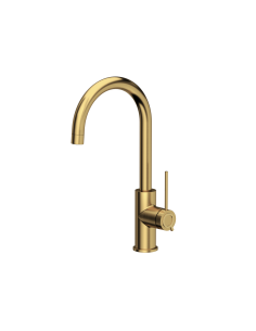 JODIE Q LINE SLIM SteelQ kitchen faucet / gold nano PVD - 1